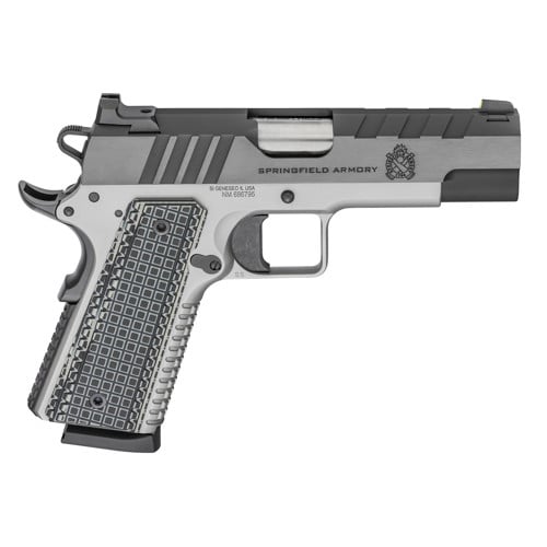 SPRINGFIELD ARMORY 1911 Emissary 45 ACP 4.25" 8rd Pistol - Stainless w/ VZ Grips
