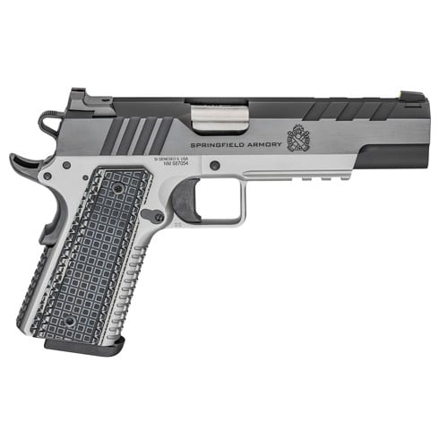 SPRINGFIELD ARMORY 1911 Emissary 9mm 5" 9rd Pistol w/ Tritium Sights - Stainless / VZ G10 Grips for sale at KYGUNCO.