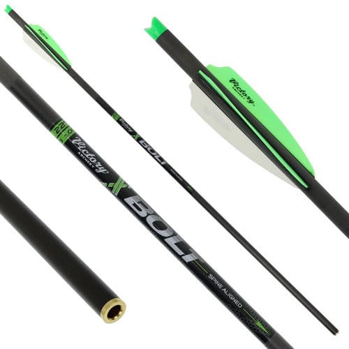 VICTORY ARCHERY XBolt 22" Half Moon Nock Fletched - 6pk for sale at KYGUNCO.