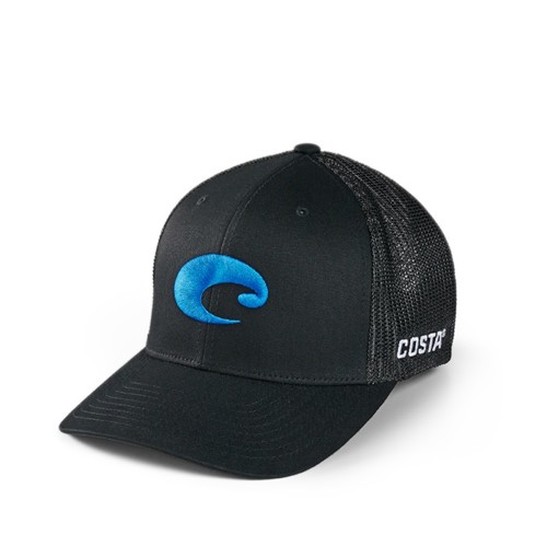 COSTA Flex Fit Logo Trucker Black OSFA for sale at KYGUNCO.