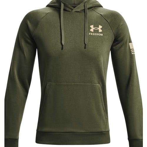 UNDER ARMOUR Men's UA Freedom Flag Hoodie (OD Green-Sand) for sale at KYGUNCO.
