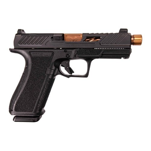 SHADOW SYSTEMS XR920 Elite 9mm 4.5" 17rd Optic Ready Pistol w/ Threaded Barrel - Bronze / Black for sale at KYGUNCO.
