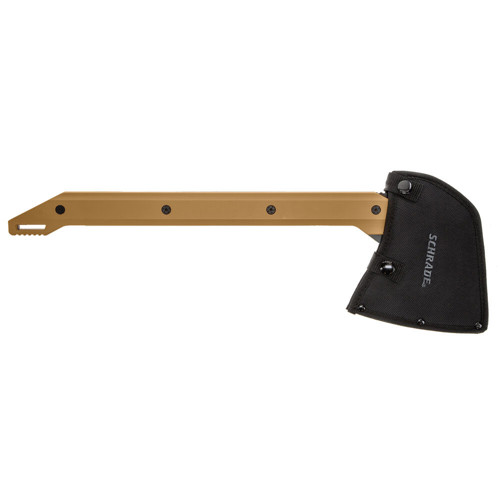 SCHRADE 19.5" Frontier Axe w/ Lanyard Hole & Sheath - Black / Tan for sale at KYGUNCO.