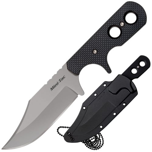 COLD STEEL Mini Tac Bowie 3-5/8" 2.5mm Thick 8Cr13MoV Steel for sale at KYGUNCO.