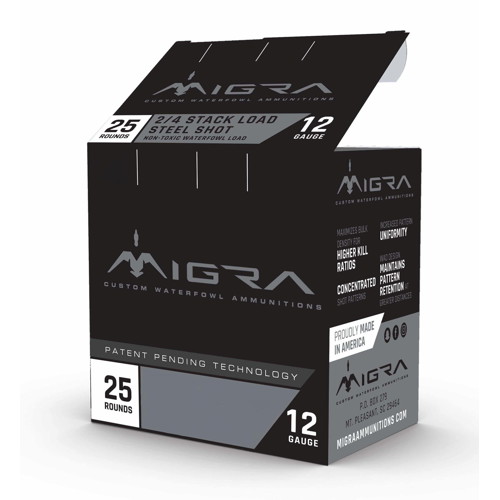 MIGRA AMMO 20Ga 3" Steel Shot -Staxd Load 4-6 Shot for sale at KYGUNCO.