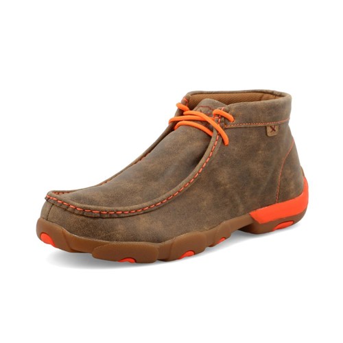 TWISTED X Chukka Driving Moc Bomber & Neon Orange for sale at KYGUNCO.