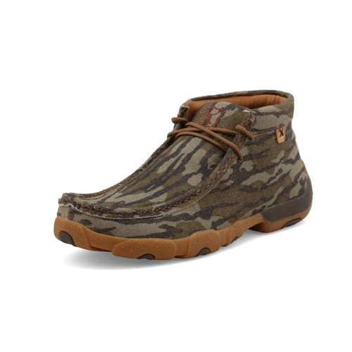TWISTED X Chukka Driving Moc Mossy Oak Bottomland Camo for sale at KYGUNCO.