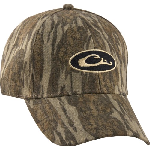 DRAKE Cotton Camo Cap Mossy Oak Bottomland OSFM for sale at KYGUNCO.