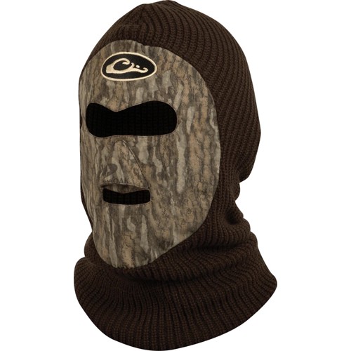 DRAKE Fleece-Lined Face Mask Mossy Oak Bottomland OSFM for sale at KYGUNCO.