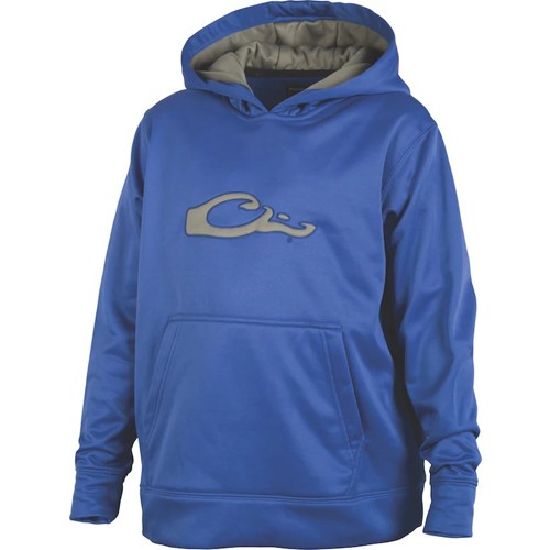 DRAKE Youth Performance Hoodie Blue/Gray for sale at KYGUNCO.