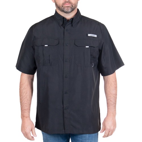 HABIT Fourche Mountain River Shirt Short Sleeve Black for sale at KYGUNCO.