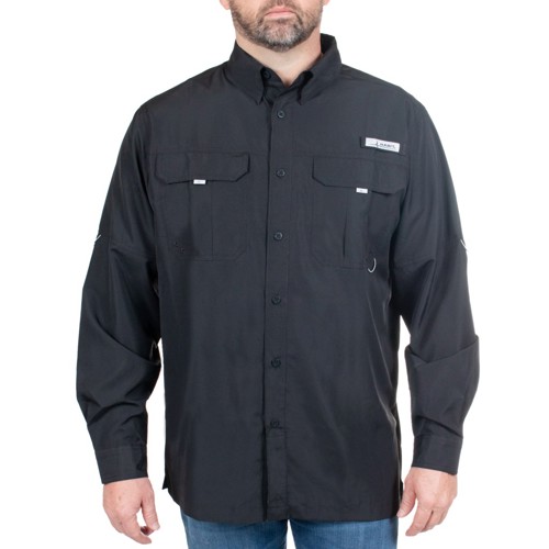 HABIT Fourche Mountain River Shirt Long Sleeve Black for sale at KYGUNCO.
