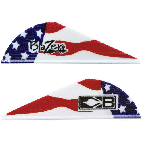BOHNING Blazer 2" Vanes - American Flag | 36 Pack for sale at KYGUNCO.