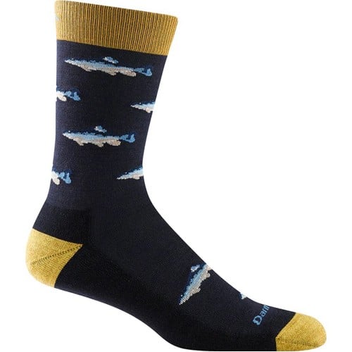 DARN TOUGH Men's Spey Fly Lightweight Crew Socks - Navy for sale at KYGUNCO.