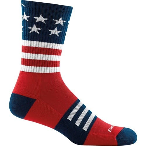 DARN TOUGH VERMONT Captain Stripe Micro Crew w/Cushion Stars/Stripes for sale at KYGUNCO.
