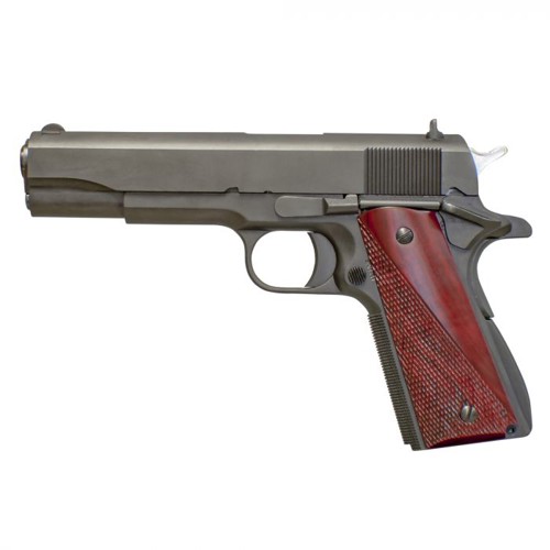 FUSION FIREARMS Freedom Government GI 1911 9mm 5" 8rd Pistol - Black / Cocobolo for sale at KYGUNCO.