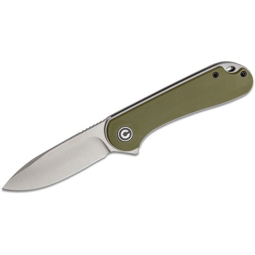 CIVIVI Elementum Green G10 Handle Gray S/S Liner Satin D2 for sale at KYGUNCO.