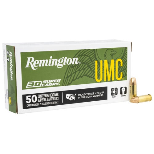 REMINGTON UMC 30 Super Carry 100gr Full Metal Jacket Ammunition | 50 Rounds for sale at KYGUNCO.