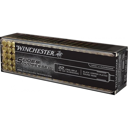 WINCHESTER Super Suppressed 22LR 45Gr Subsonic Ammunition | 100 Rounds for sale at KYGUNCO.