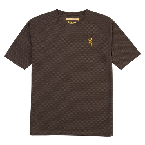 BROWNING TechTee Short Sleeve Shirt Brown for sale at KYGUNCO.