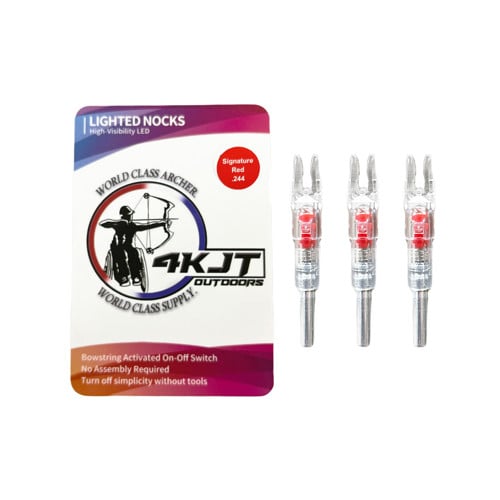 4KJT OUTDOORS Lighted Nock .244 Red for sale at KYGUNCO.