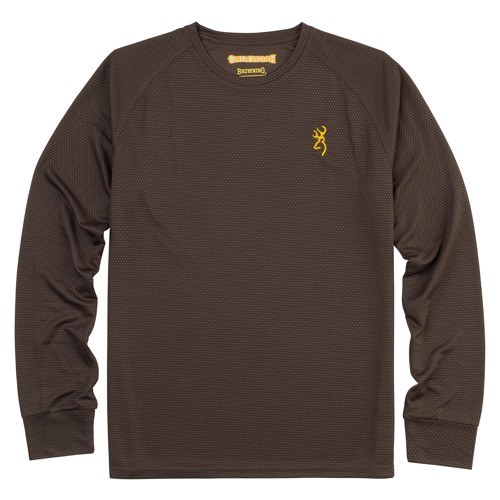BROWNING TechTee Long Sleeve Shirt Brown for sale at KYGUNCO.