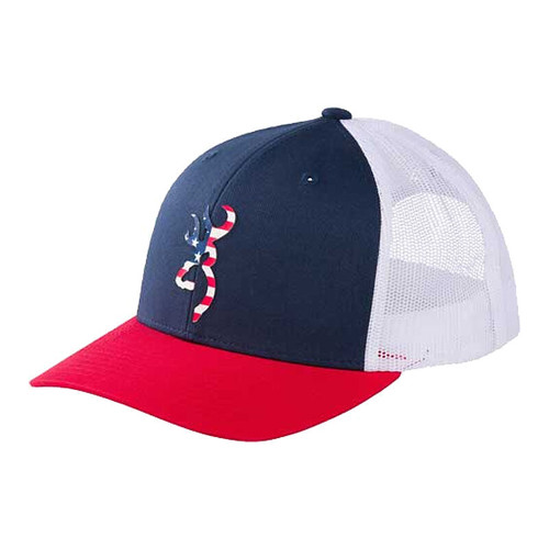 BROWNING Allegiance Logo Hat - Red, White & Blue for sale at KYGUNCO.