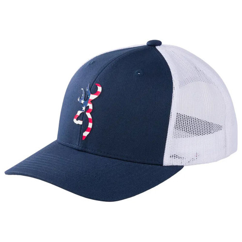 BROWNING Allegiance Logo Hat - Blue / White for sale at KYGUNCO.