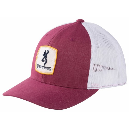 BROWNING Finn Logo Snapback Hat - Maroon for sale at KYGUNCO.