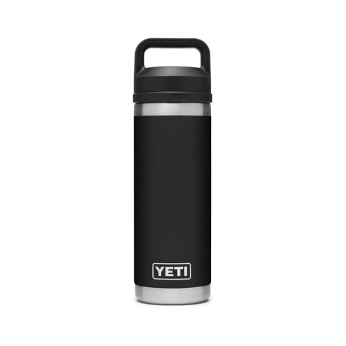 YETI Rambler 18oz Water Bottle w/ Chug Cap Black for sale at KYGUNCO.