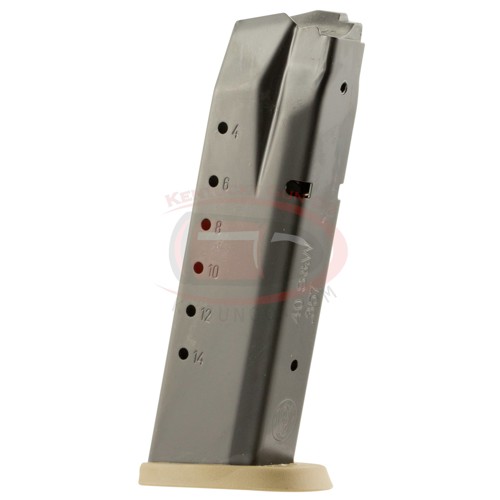 SMITH & WESSON MP40 40SW 15rd Mag Brown base plate for sale at KYGUNCO.