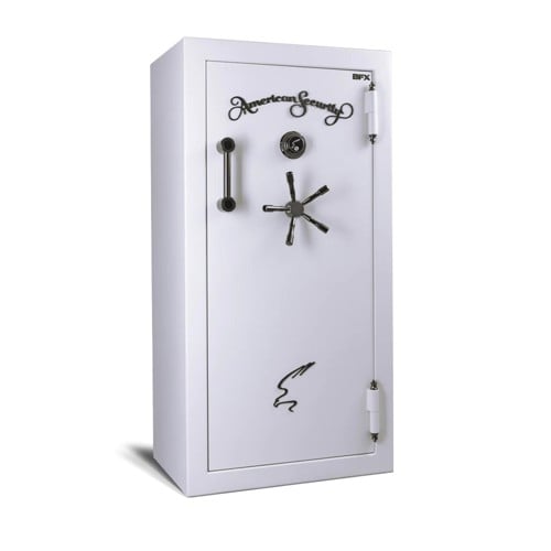 AMSEC AMERICAN SECURITY BFX6030 22+2 | 2 Hour Fire Rating Gun Safe w/ LED Light Kit - Silver for sale at KYGUNCO.