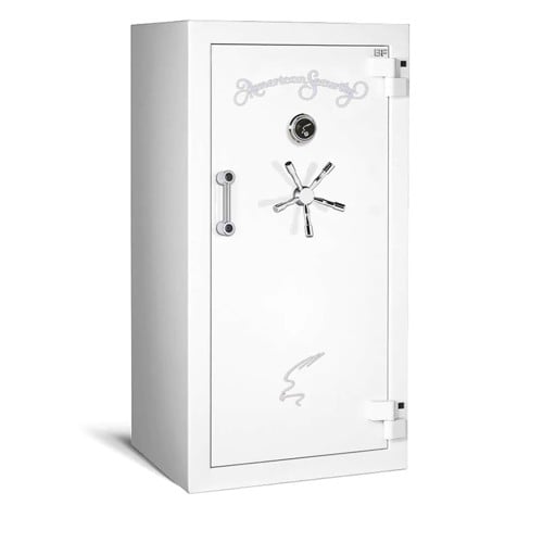 AMSEC AMERICAN SECURITY BFX6030 22+2 | 2 Hour Fire Rating Gun Safe w/ LED Light Kit - White for sale at KYGUNCO.