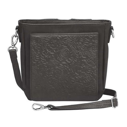 GUN TOTE'N MAMAS Mini Boho Purse Washable Leather Black for sale at KYGUNCO.
