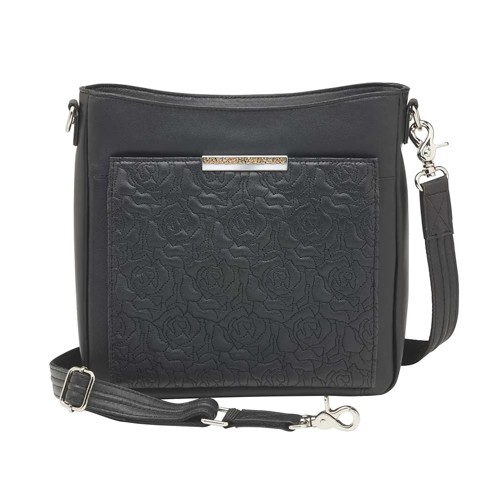 GUN TOTE'N MAMAS Slim Crossbody Lambskin Black for sale at KYGUNCO.