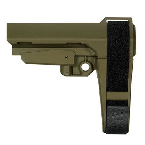 SB TACTICAL SBA3 OD Green 5-Position Adjustable for sale at KYGUNCO.