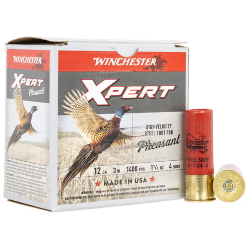 WINCHESTER AMMO 12Ga 3" #4 Xpert HV Steel Pheasant 1-1/4 oz 25rd for sale at KYGUNCO.