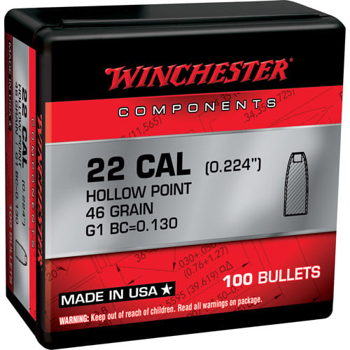 WINCHESTER AMMO 22 Hornet 46 HP BUL 100rd for sale at KYGUNCO.