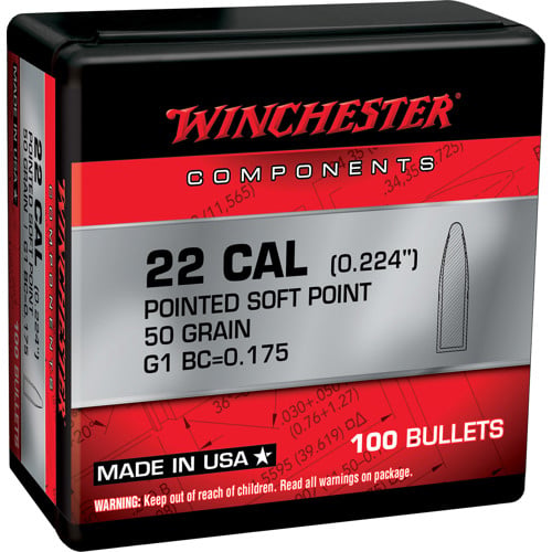 WINCHESTER AMMO Reloading Bullets 222 Rem  100rd for sale at KYGUNCO.