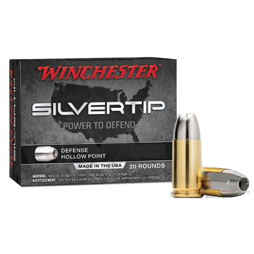 WINCHESTER Silvertip 44 Rem Mag 210gr Defense Hollow Point Ammunition | 20 Rounds for sale at KYGUNCO.