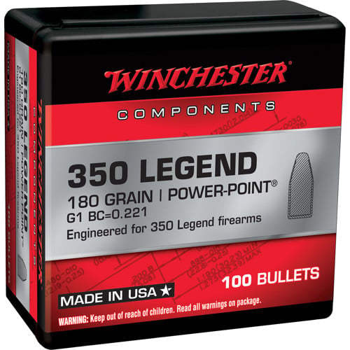 WINCHESTER AMMO Reloading Bullets FMJ 350 Legend 145 Grain 100rd for sale at KYGUNCO.