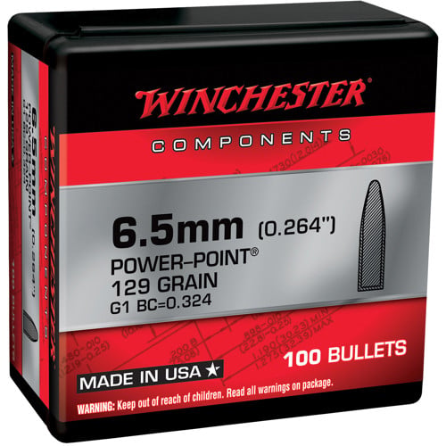 WINCHESTER AMMO Reloading Bullets  PP 6.5 Creedmoor 100rd for sale at KYGUNCO.