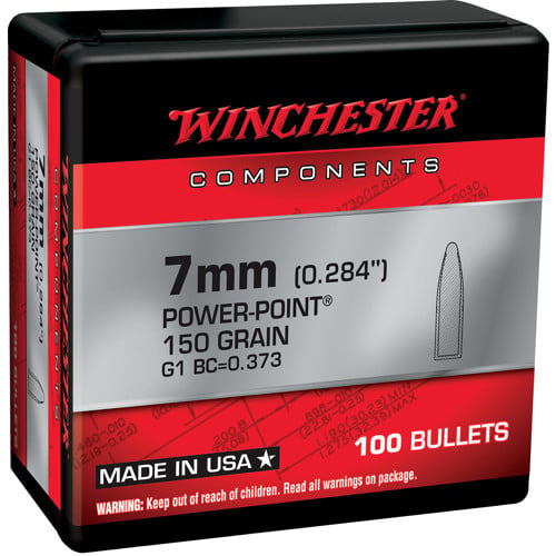 WINCHESTER AMMO Reloading Bullets 7mm Rem Mag 150 PP BUL 100rd for sale at KYGUNCO.