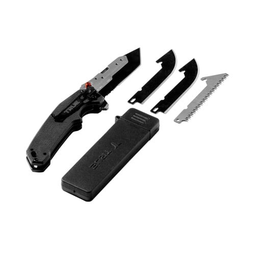 TRUE UTILITY Swift Edge Blades 3.5" Saw and Drop Points w/Case for sale at KYGUNCO.
