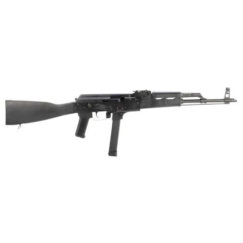 CENTURY ARMS WASR-M 9mm AK Rifle 17.5" 33rd Glock Mag - Black for sale at KYGUNCO.