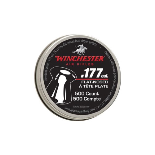 WINCHESTER .177 Cal Flat Pellets 500 Tin for sale at KYGUNCO.
