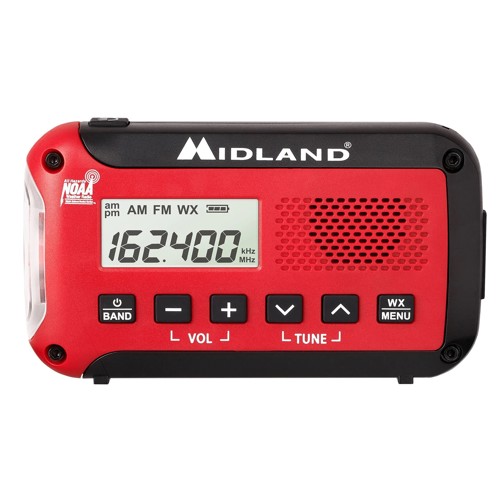 MIDLAND RADIO ER10VP E+Ready Emergency Alert AM-FM Weather Radio for sale at KYGUNCO.