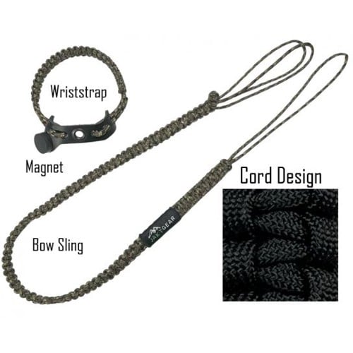 JAKT GEAR My Sling-A-Ling Magnetic Paracord Bow Sling Combo w/ Wriststrap | Camo for sale at KYGUNCO.
