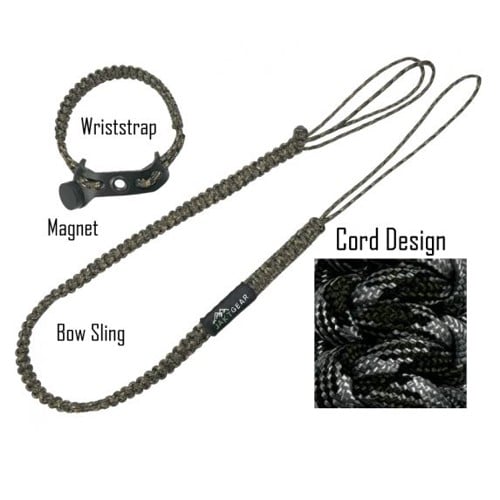 JAKT GEAR My Sling-A-Ling Magnetic Paracord Bow Sling Combo w/ Wriststrap | Siberian Camo for sale at KYGUNCO.