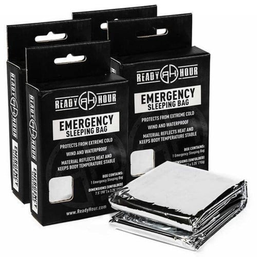 READY HOUR Ememrgency Sleeping Bag 4-Pack for sale at KYGUNCO.